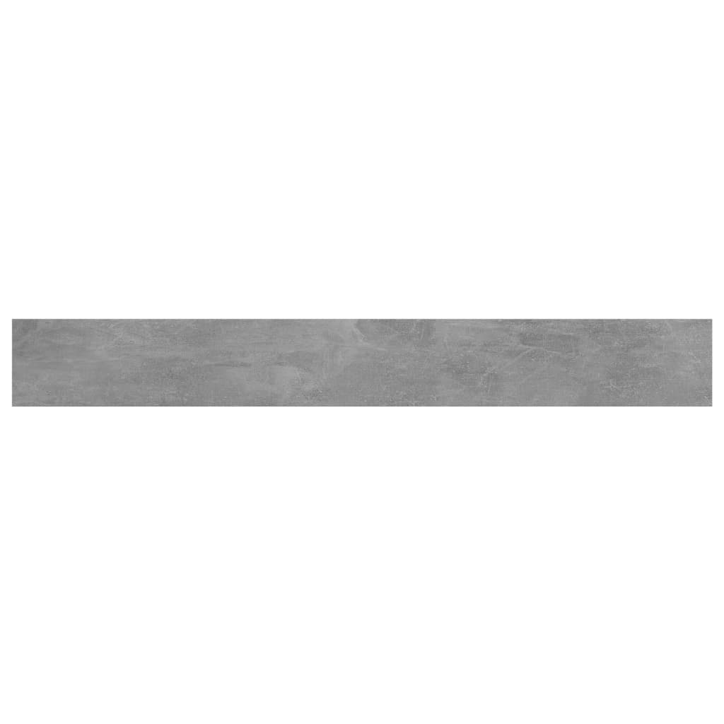 Bookshelf Boards 4 pcs Concrete Grey 80x10x1.5 cm Engineered Wood