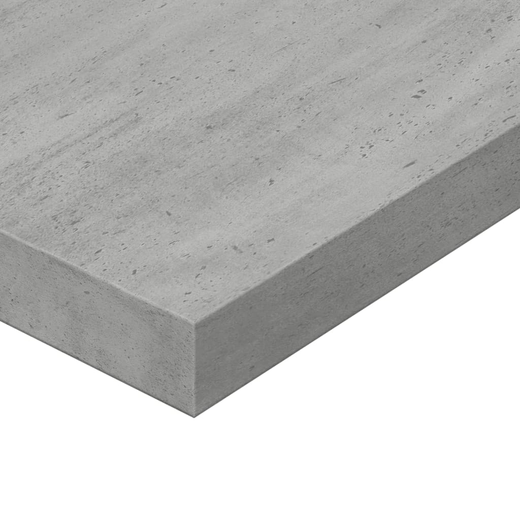 Bookshelf Boards 8 pcs Concrete Grey 80x10x1.5 cm Engineered Wood