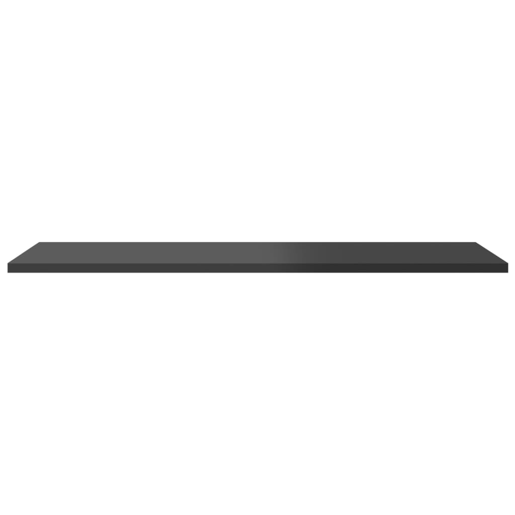Bookshelf Boards 4 pcs High Gloss Grey 80x30x1.5 cm Engineered Wood