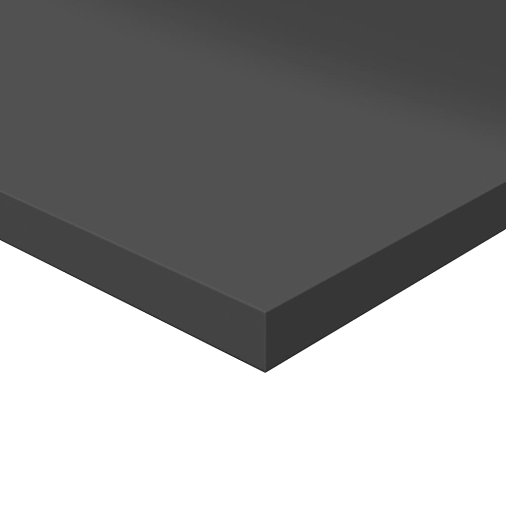 Bookshelf Boards 4 pcs High Gloss Grey 80x30x1.5 cm Engineered Wood