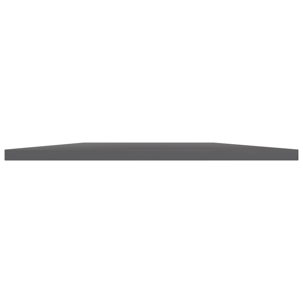 Bookshelf Boards 8 pcs High Gloss Grey 80x40x1.5 cm Engineered Wood