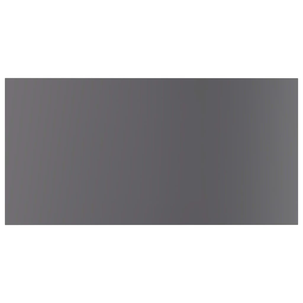 Bookshelf Boards 8 pcs High Gloss Grey 80x40x1.5 cm Engineered Wood