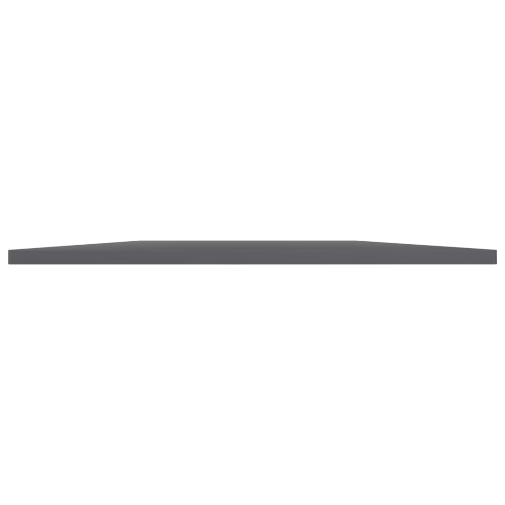 Bookshelf Boards 4 pcs High Gloss Grey 80x50x1.5 cm Engineered Wood