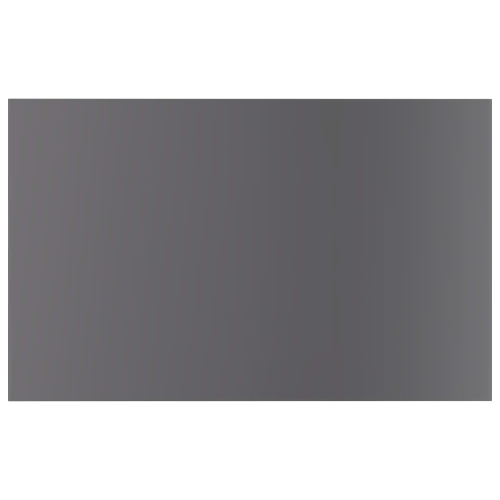 Bookshelf Boards 4 pcs High Gloss Grey 80x50x1.5 cm Engineered Wood