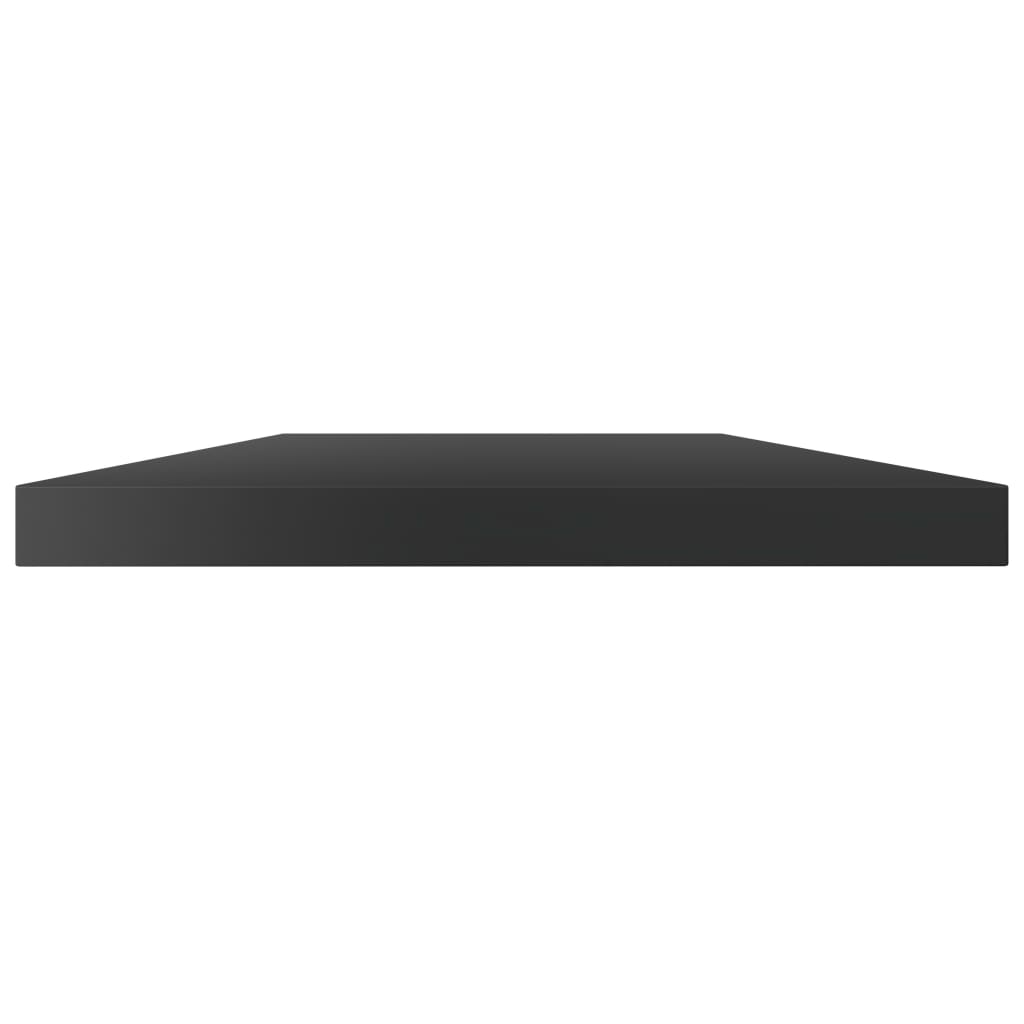 Bookshelf Boards 4 pcs High Gloss Black 100x20x1.5 cm Engineered Wood