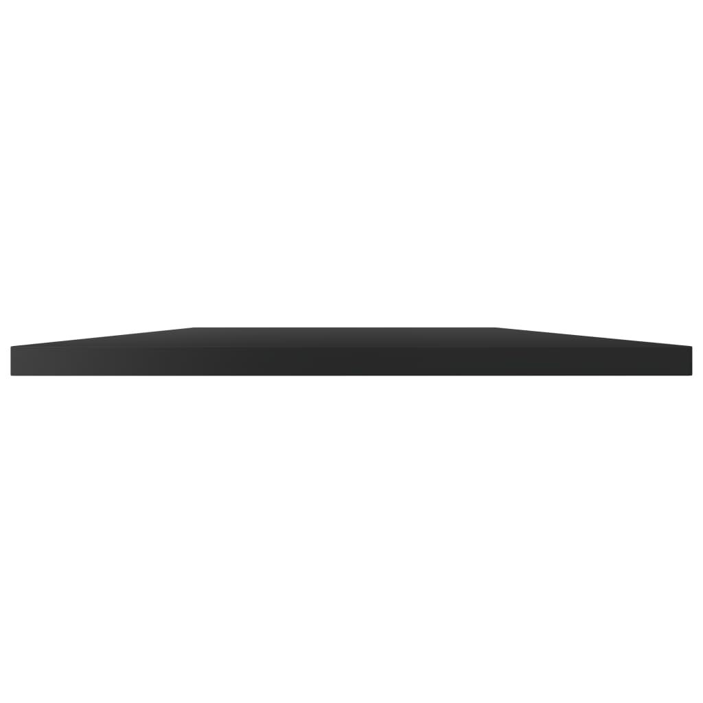 Bookshelf Boards 8 pcs High Gloss Black 100x30x1.5 cm Engineered Wood