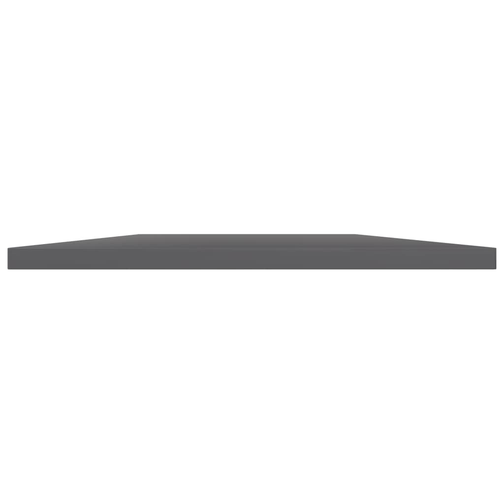 Bookshelf Boards 8 pcs High Gloss Grey 100x30x1.5 cm Engineered Wood