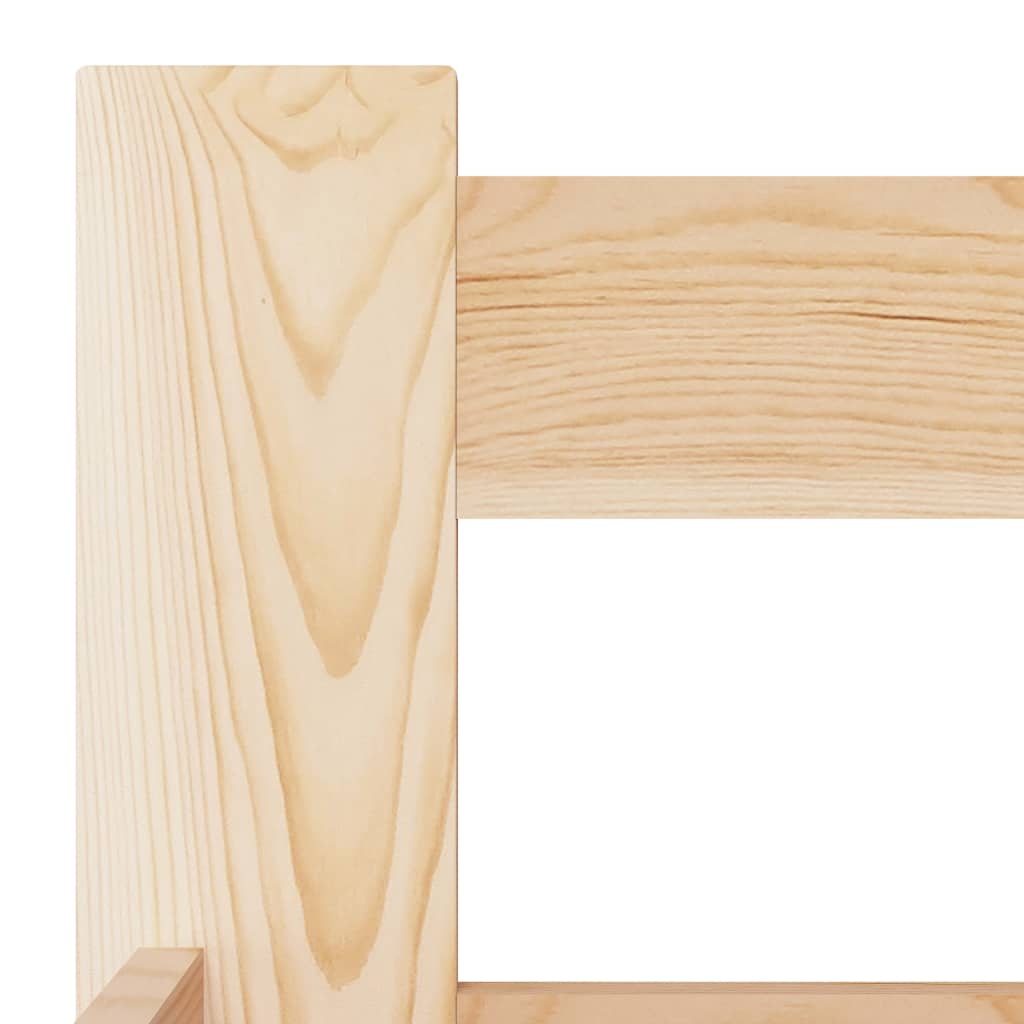 Bed Frame without Mattress Solid Pine Wood 90x200 cm