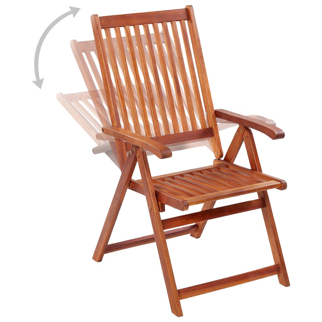 Outdoor Patio Wooden Foldable Garden Chairs Acacia Wood Seats 2 3 4 6 8 pcs
