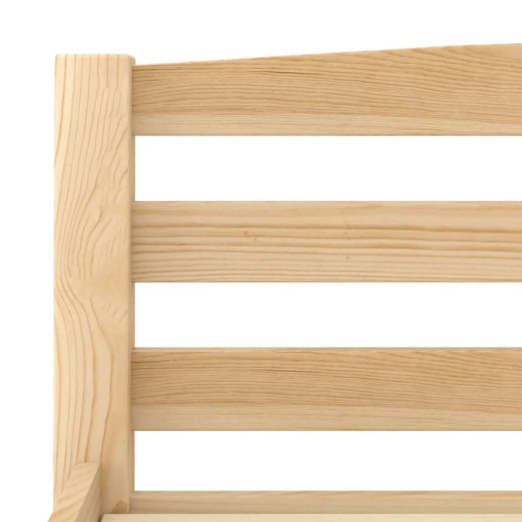 Bed Frame without Mattress Solid Pinewood 120x200 cm