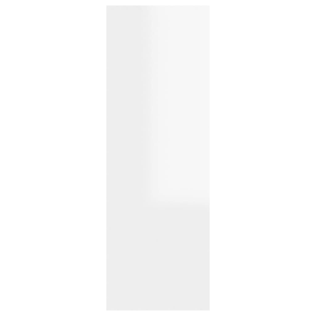 TV Cabinet High Gloss White 30.5x30x90 cm Engineered Wood