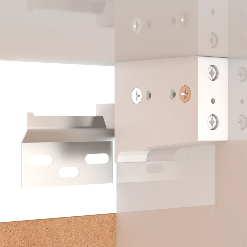 TV Cabinet High Gloss White 30.5x30x90 cm Engineered Wood