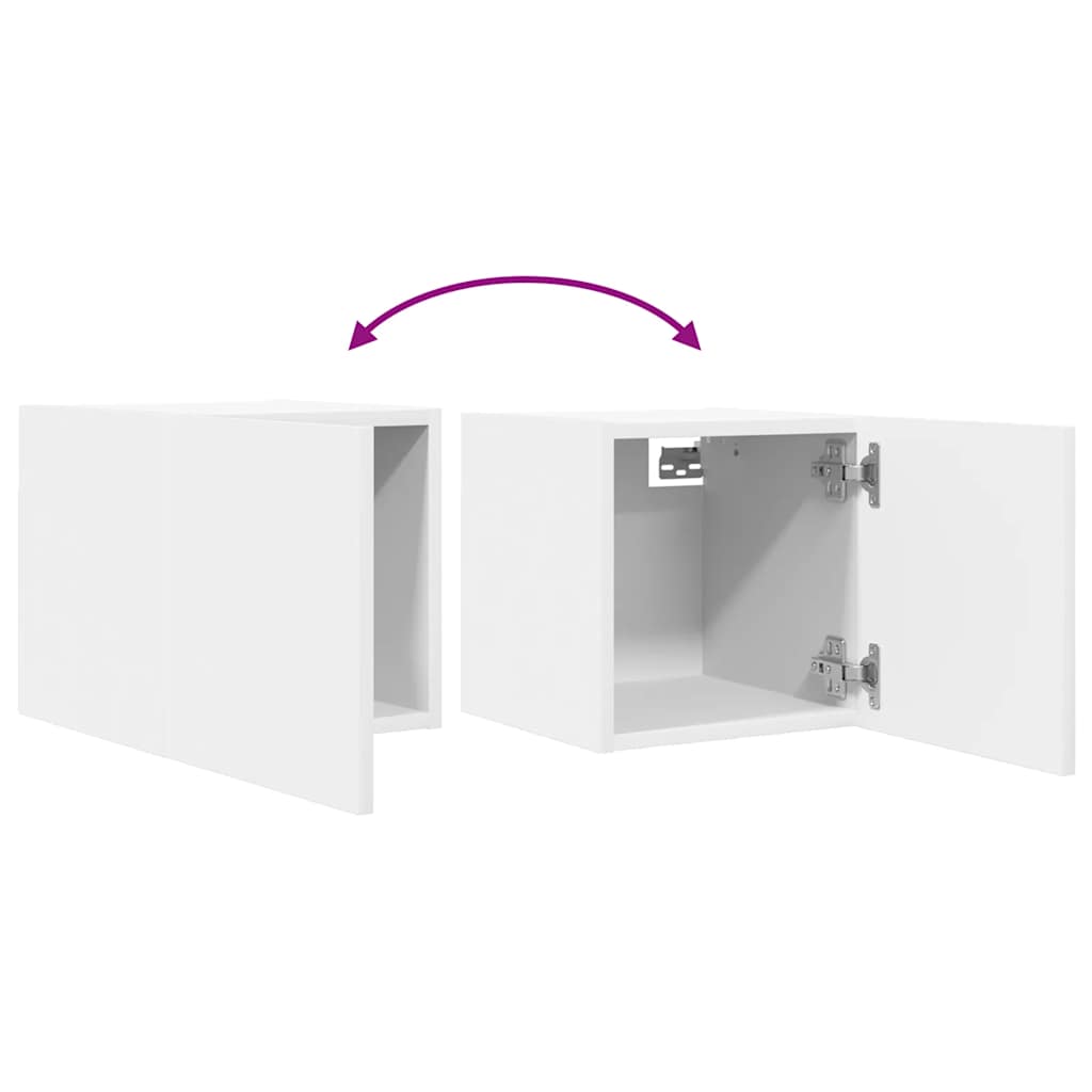 Wall Mounted TV Cabinets 2 pcs White 30.5x30x30 cm