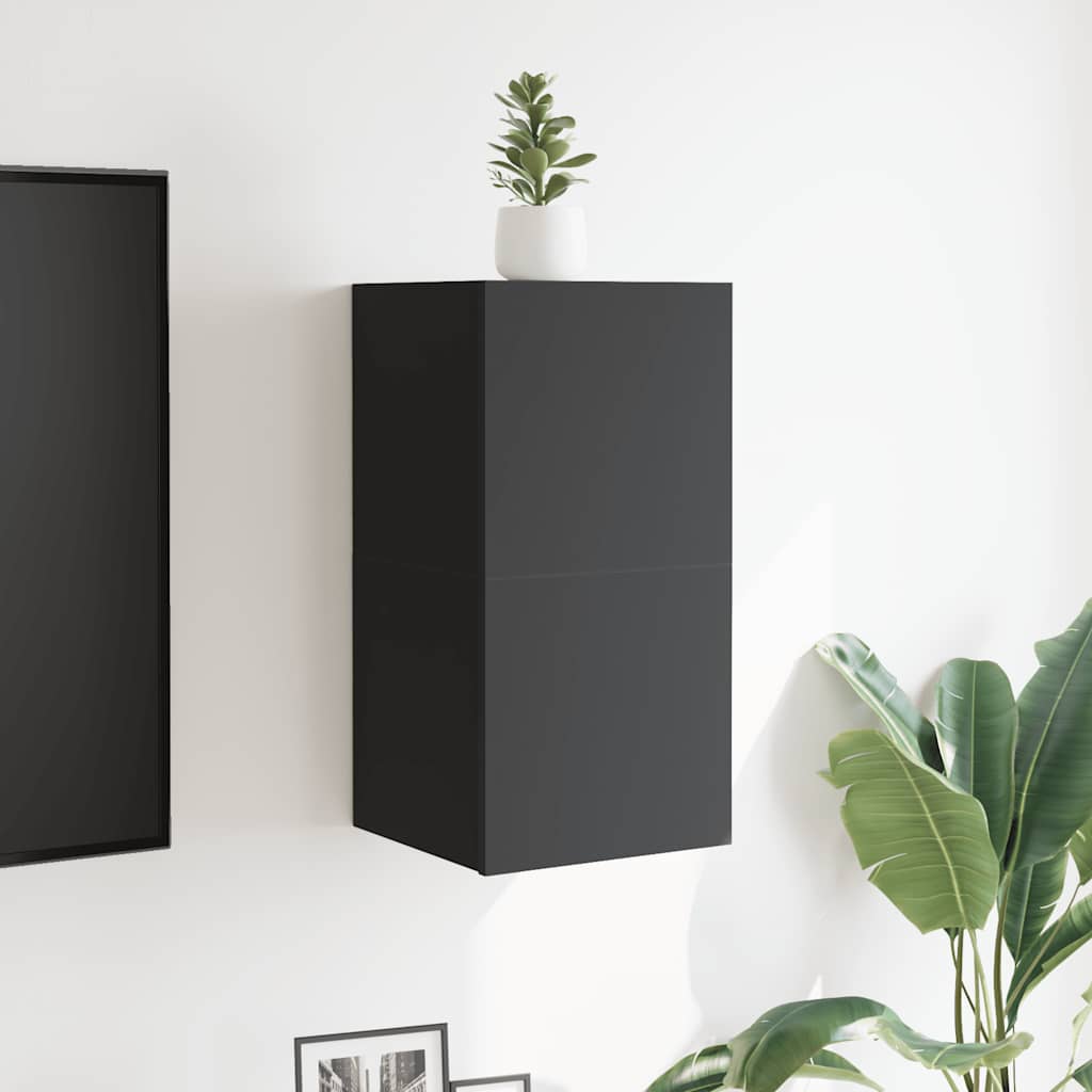 Wall Mounted TV Cabinets 2 pcs Grey 30.5x30x30 cm