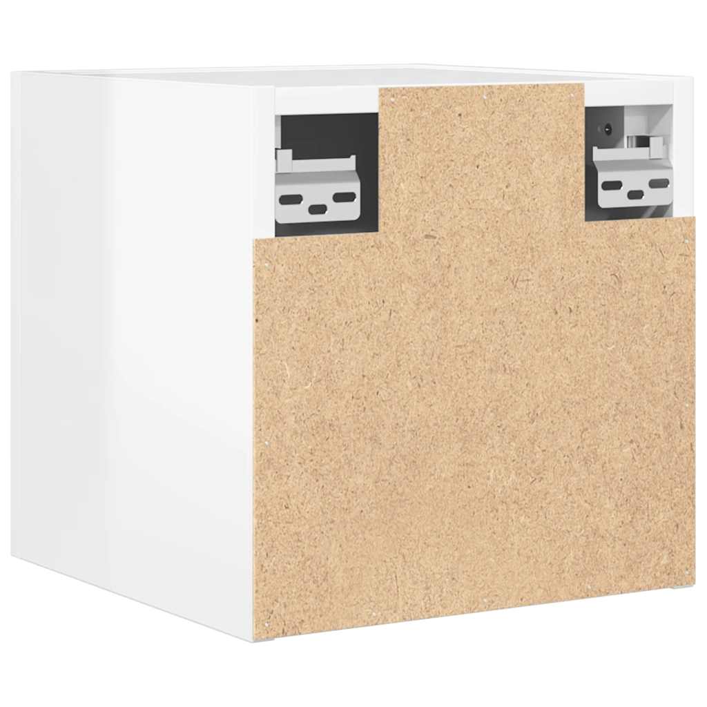 Wall Mounted TV Cabinets 4 pcs High Gloss White 30.5x30x30 cm