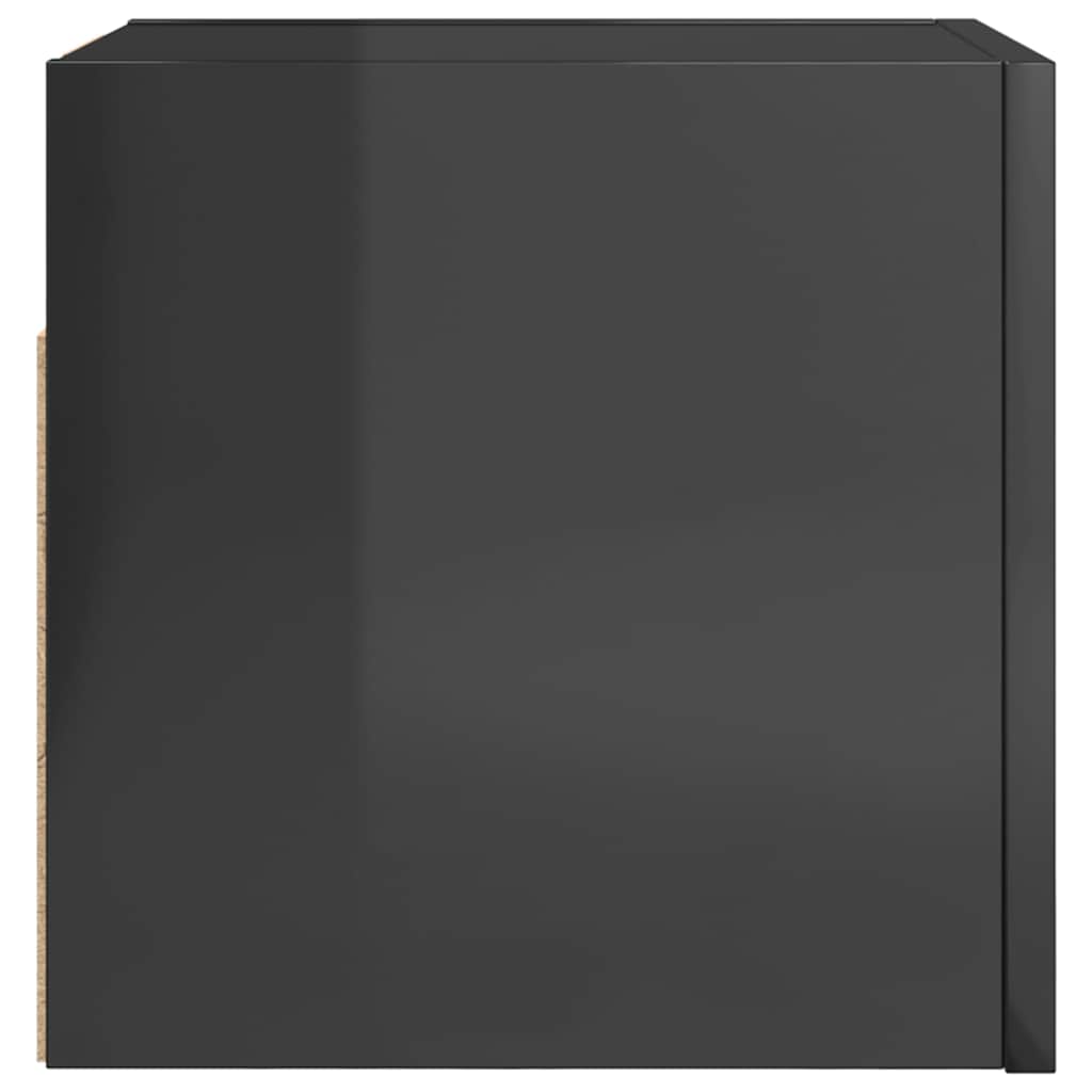 Wall Mounted TV Cabinets 2 pcs High Gloss Grey 30.5x30x30 cm