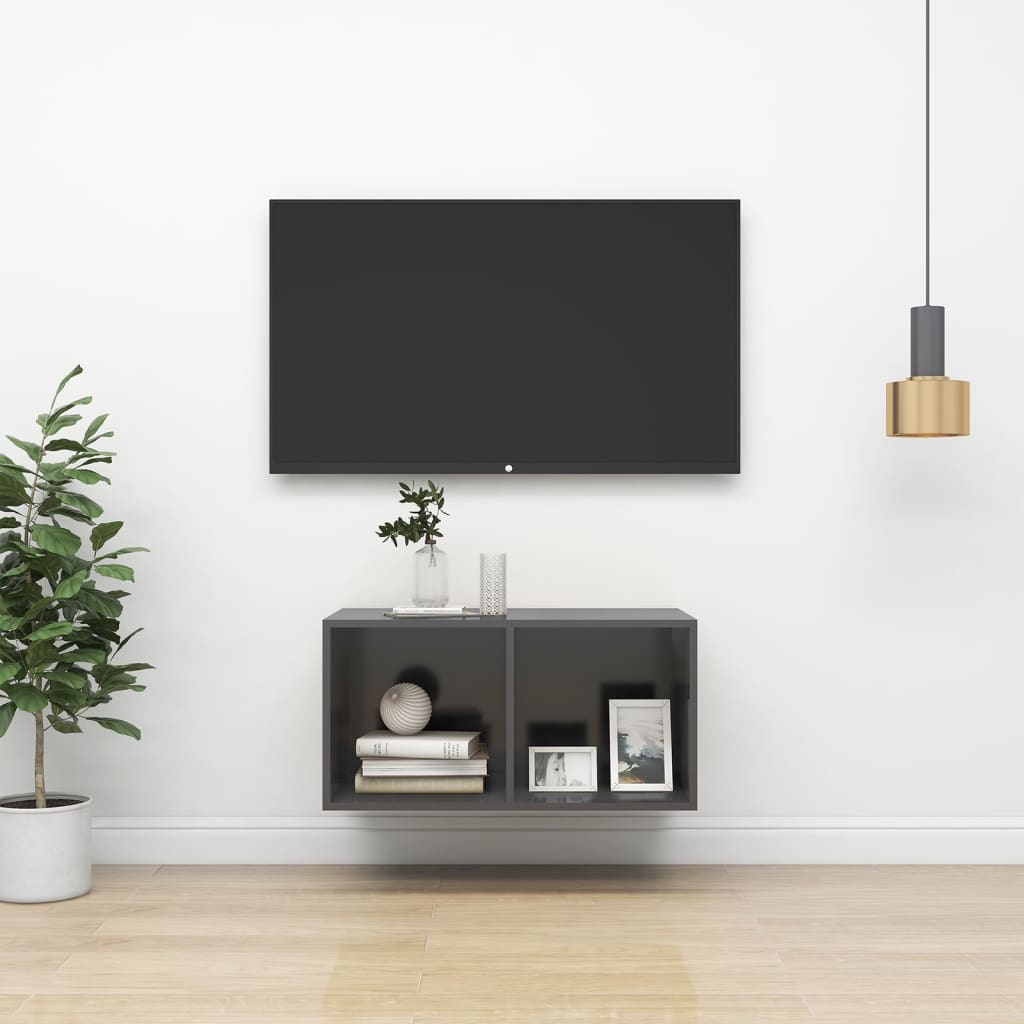 Wall-Mounted Tv Cabinet 37X37X Engineered Wood
