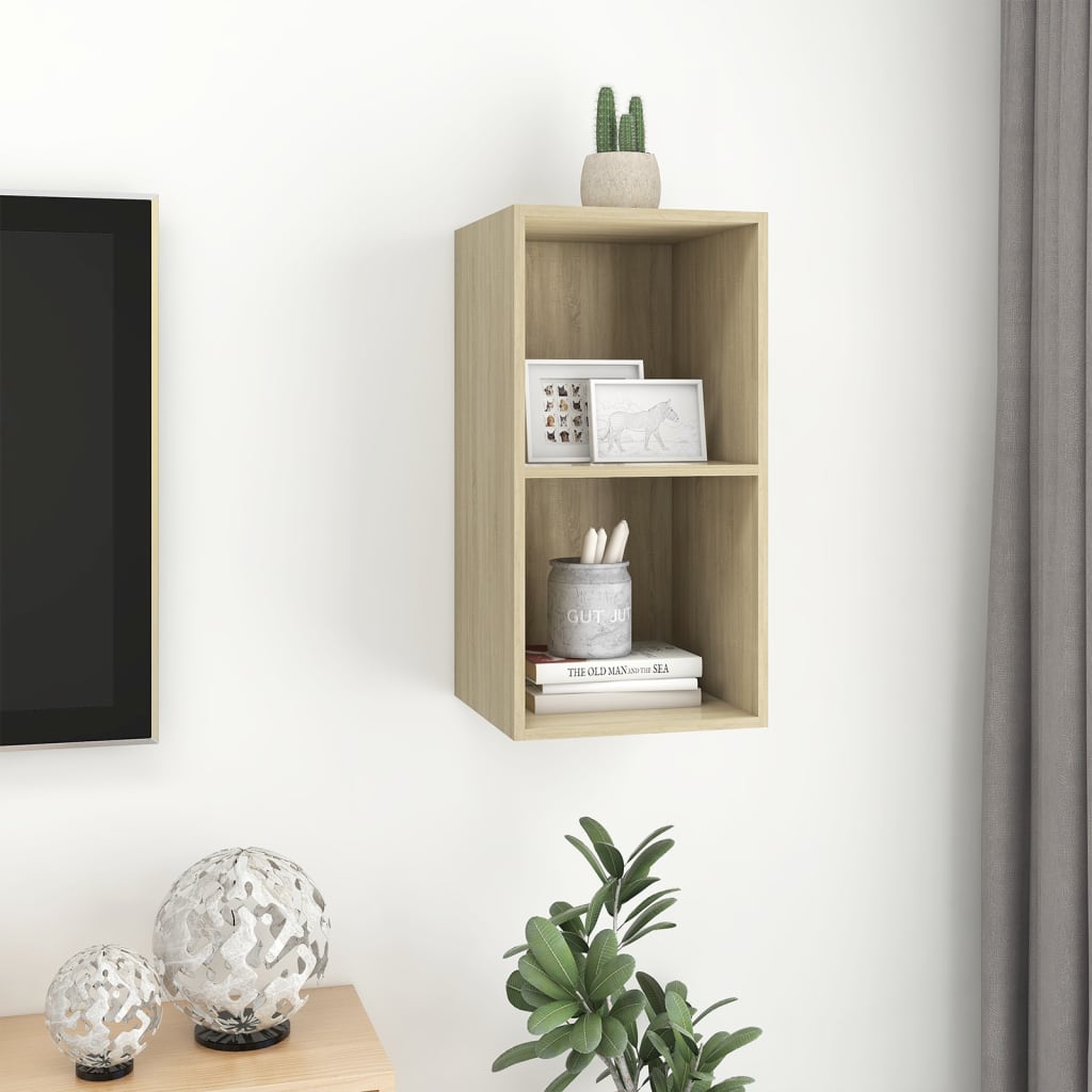 Wall-Mounted Tv Cabinet 37X37X Engineered Wood