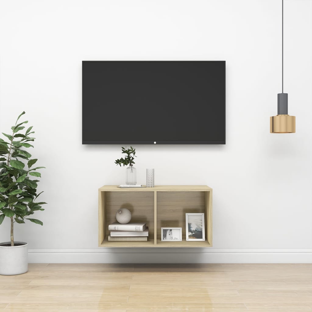 Wall-Mounted Tv Cabinet 37X37X Engineered Wood