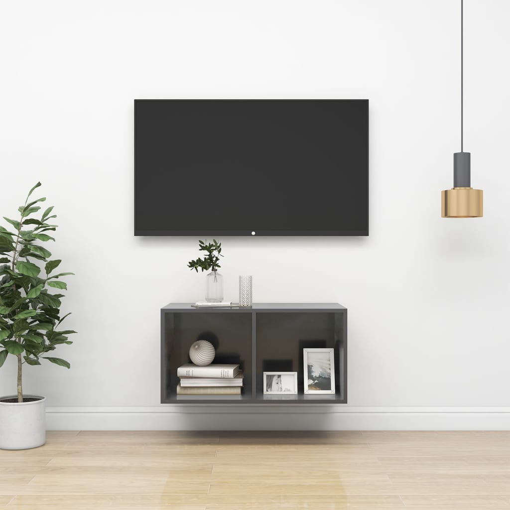 Wall-Mounted Tv Cabinet 37X37X Engineered Wood