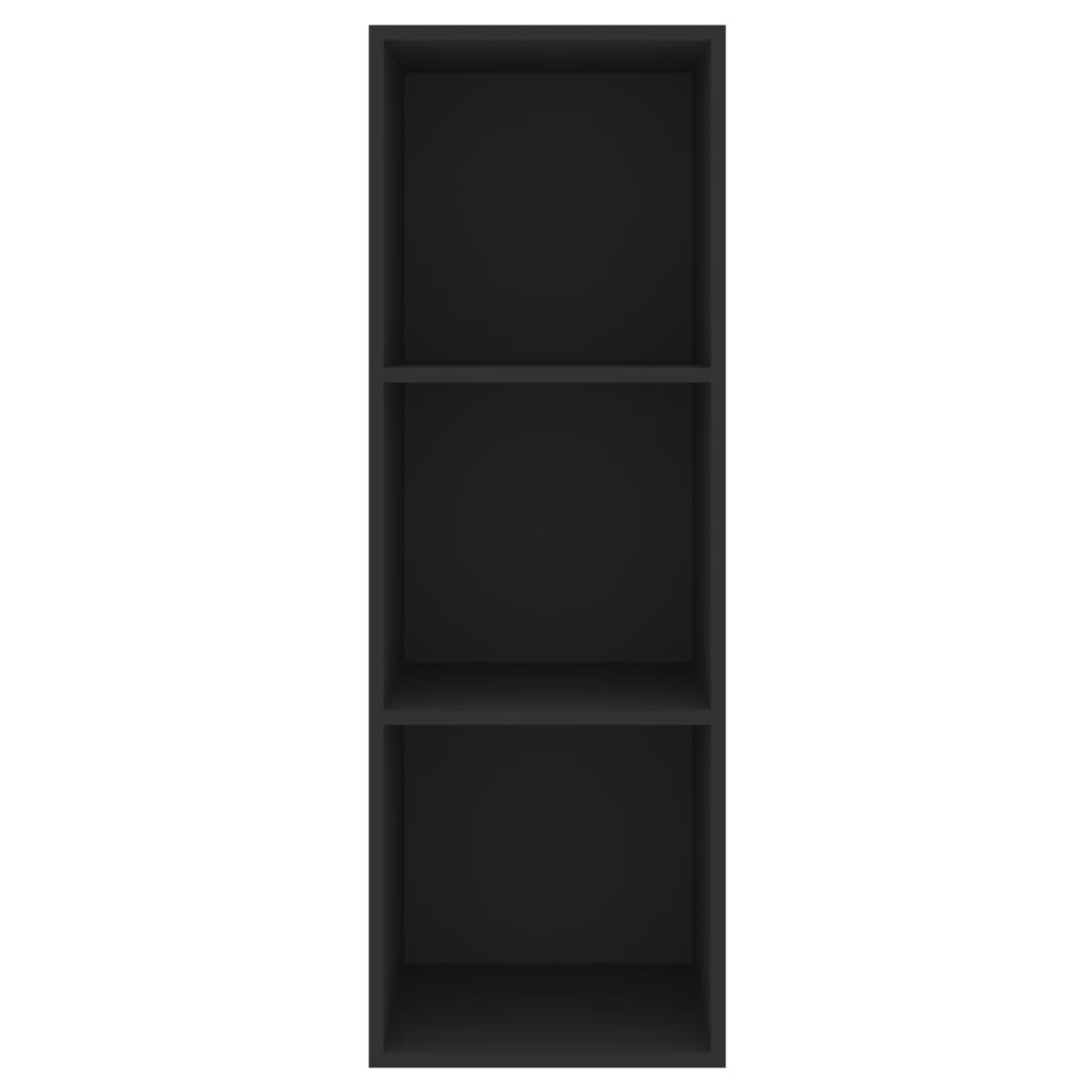 Wall-mounted TV Cabinet Black 37x37x107 cm Engineered Wood