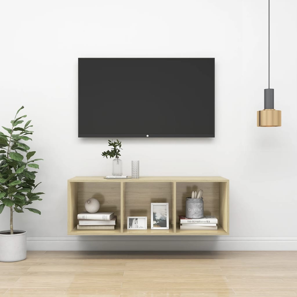 Wall-Mounted Tv Cabinet 37X37X Engineered Wood