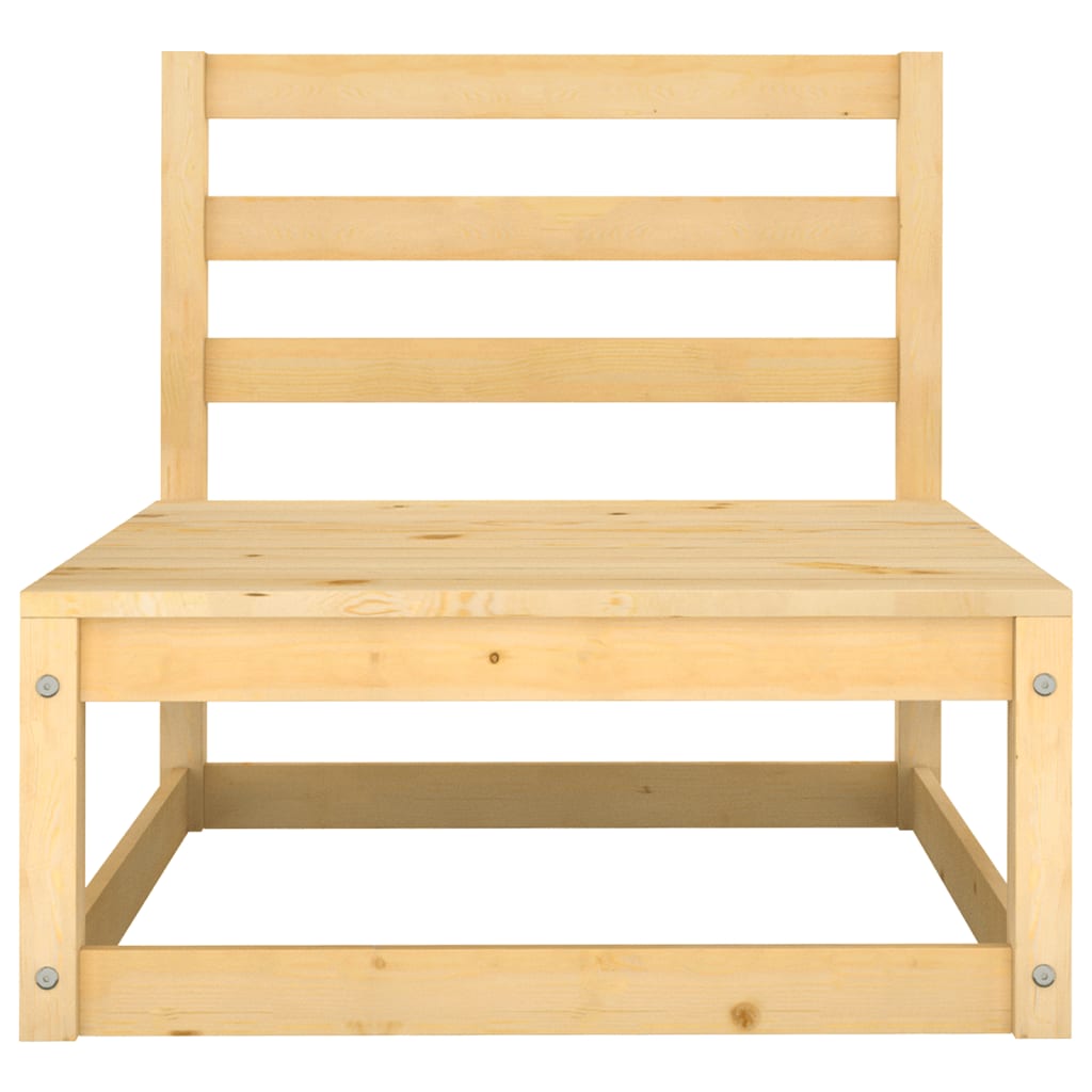Garden Middle Sofas 3 pcs Solid Wood Pine
