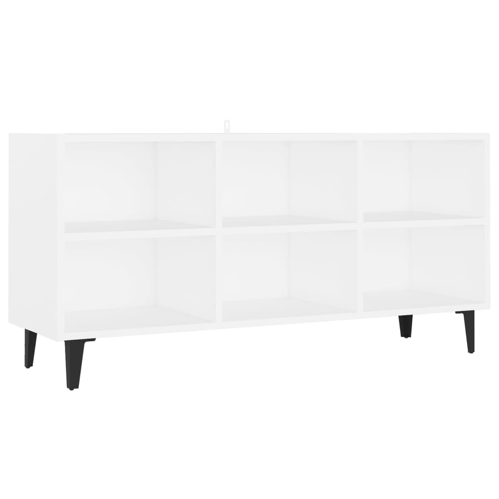 Modern Wooden TV Tele Stand Media Unit Cabinet With 6 Storage Compartments Wood