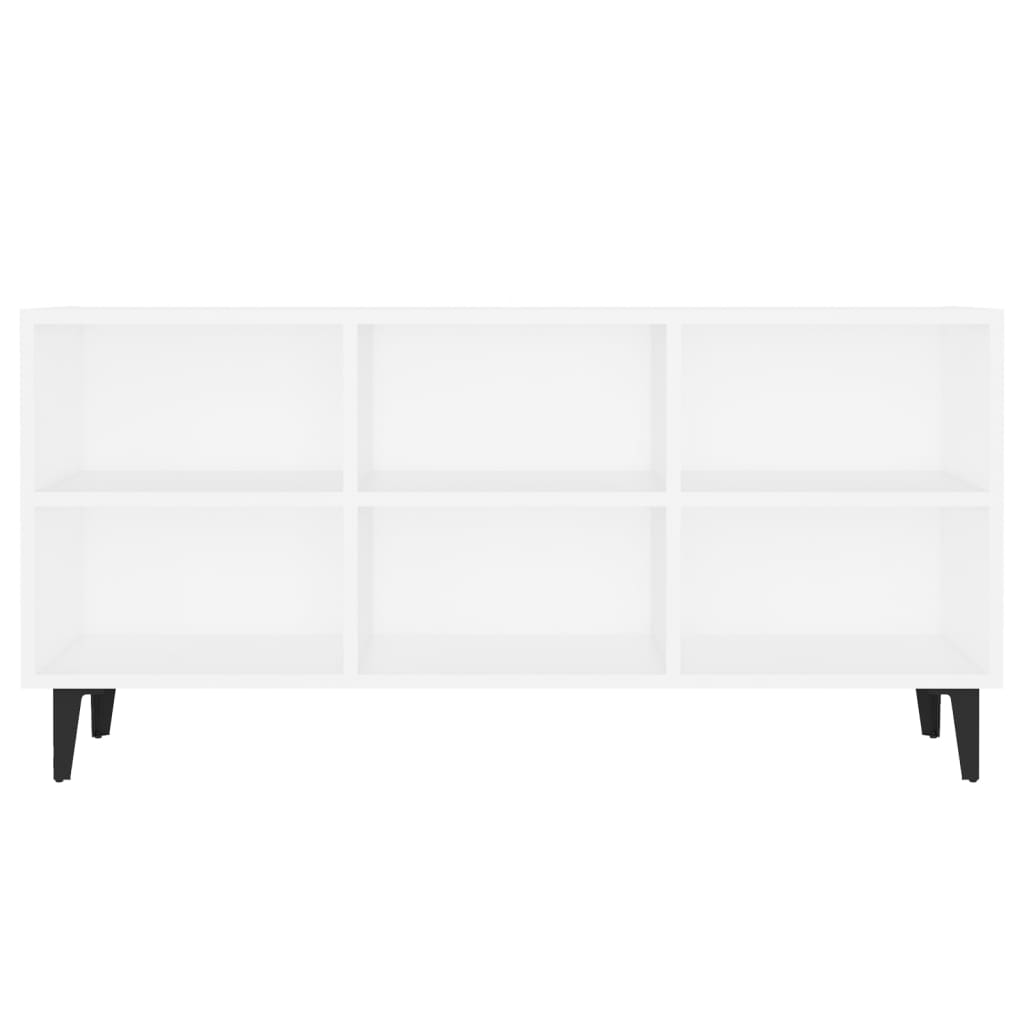 Modern Wooden TV Tele Stand Media Unit Cabinet With 6 Storage Compartments Wood