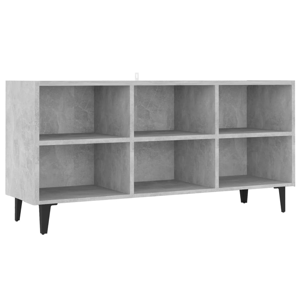 Modern Wooden TV Tele Stand Media Unit Cabinet With 6 Storage Compartments Wood