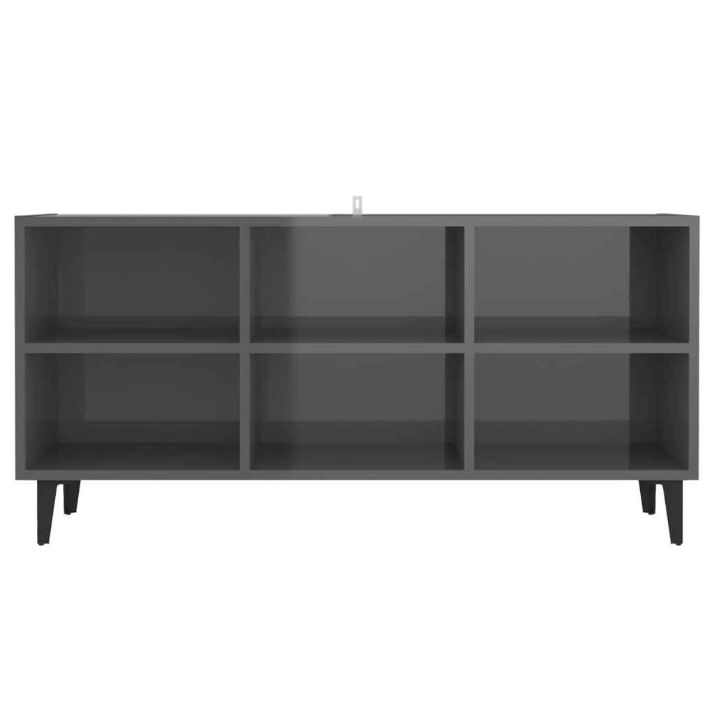Modern Wooden TV Tele Stand Media Unit Cabinet With 6 Storage Compartments Wood
