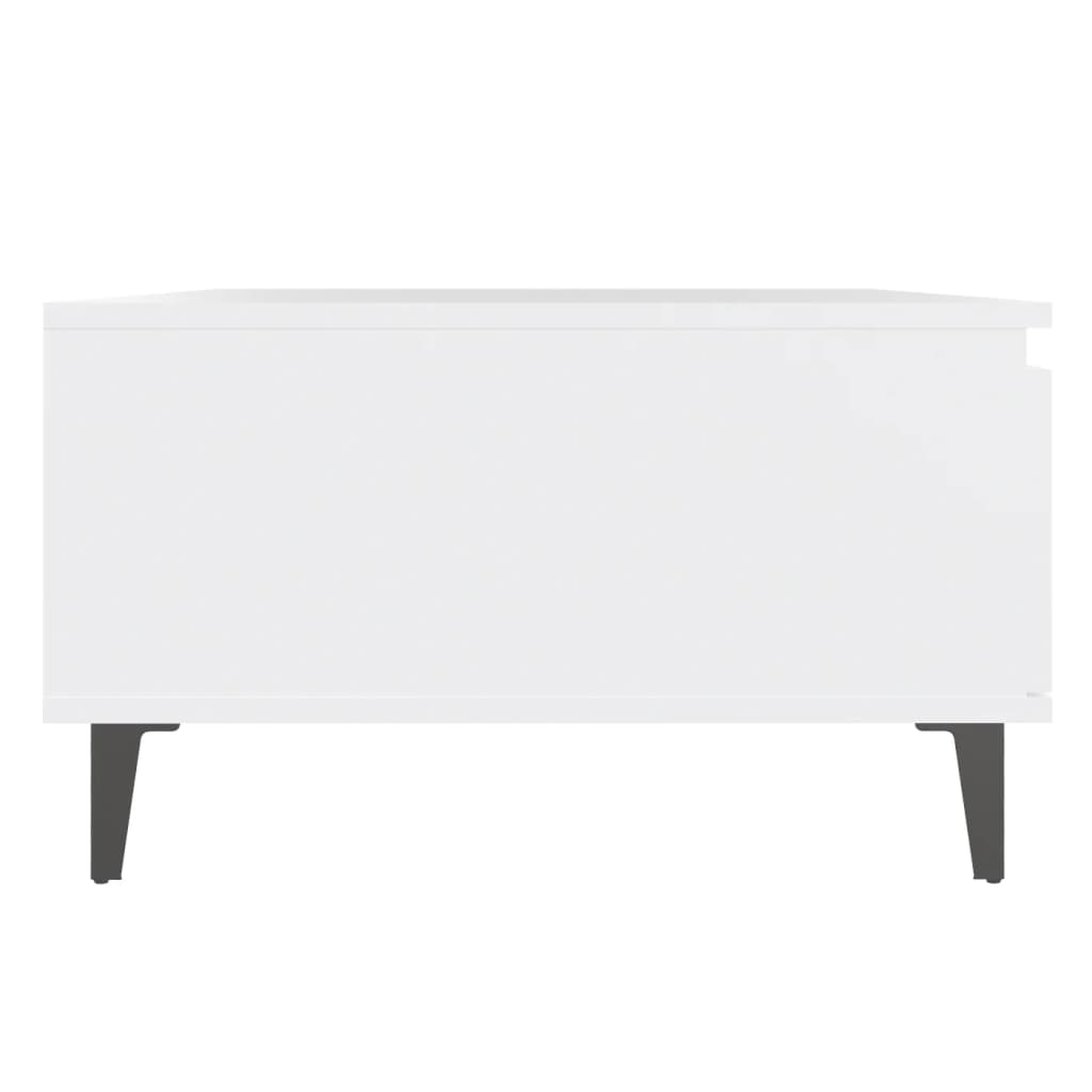 Modern Wooden Living Room Coffee Table With Closed & Open Storage Compartments