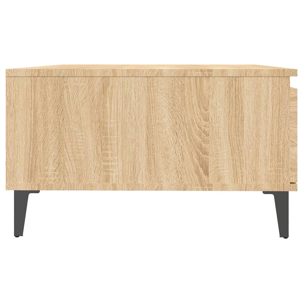 Modern Wooden Living Room Coffee Table With Closed & Open Storage Compartments