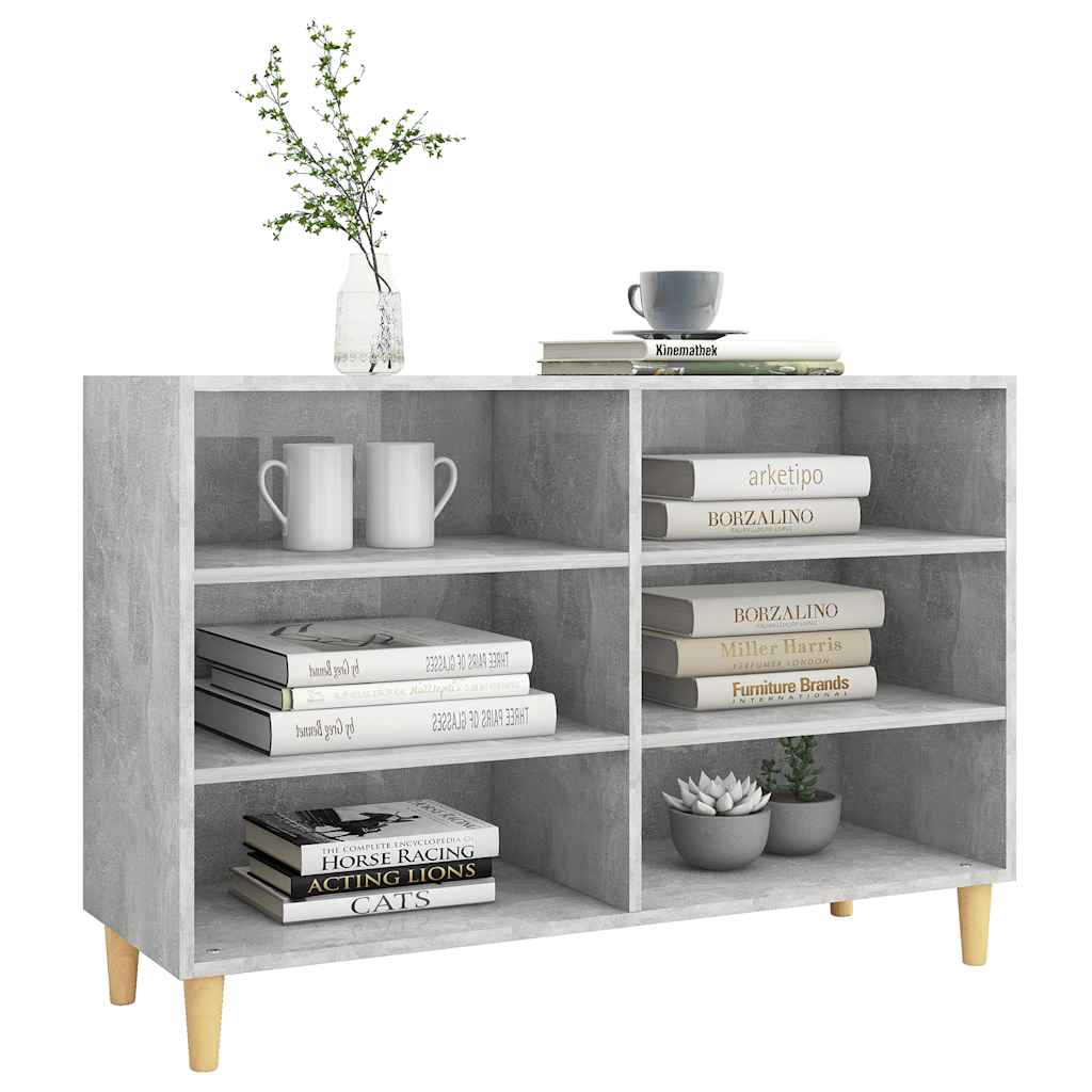 Sideboard Concrete Grey 103.5x35x70 cm Engineered Wood