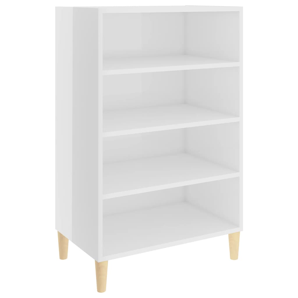 Sideboard High Gloss White 57x35x90 cm Engineered Wood