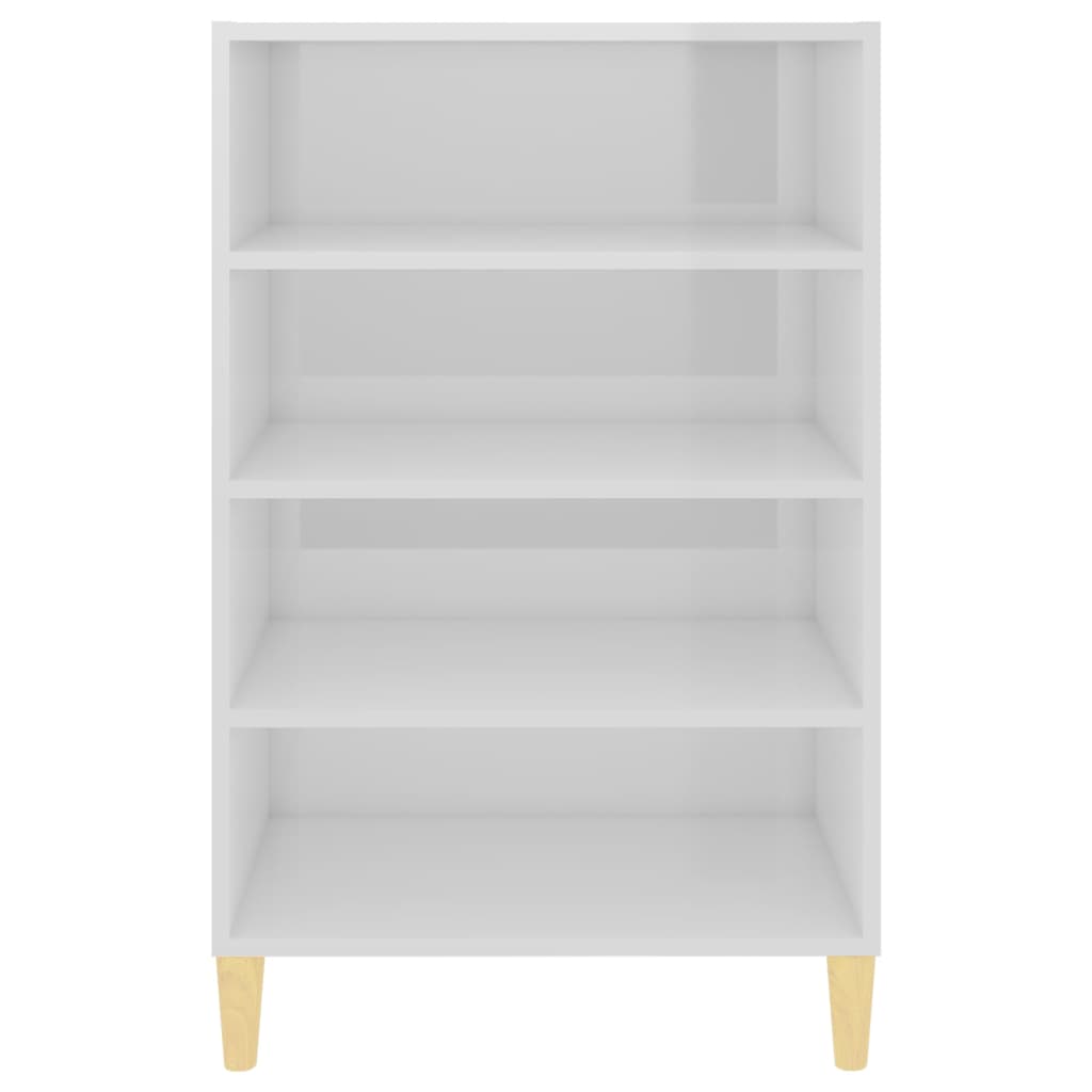 Sideboard High Gloss White 57x35x90 cm Engineered Wood