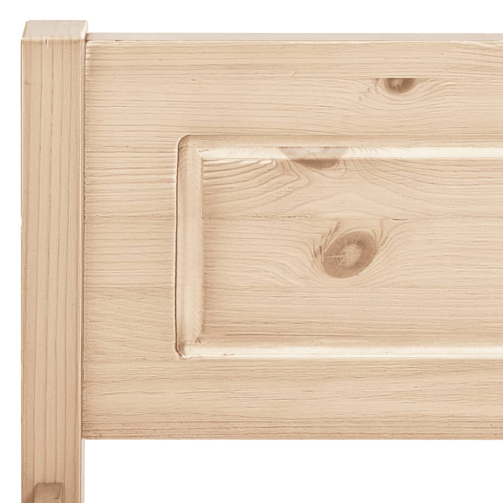 Bed Frame without Mattress Solid Pinewood 90x200 cm