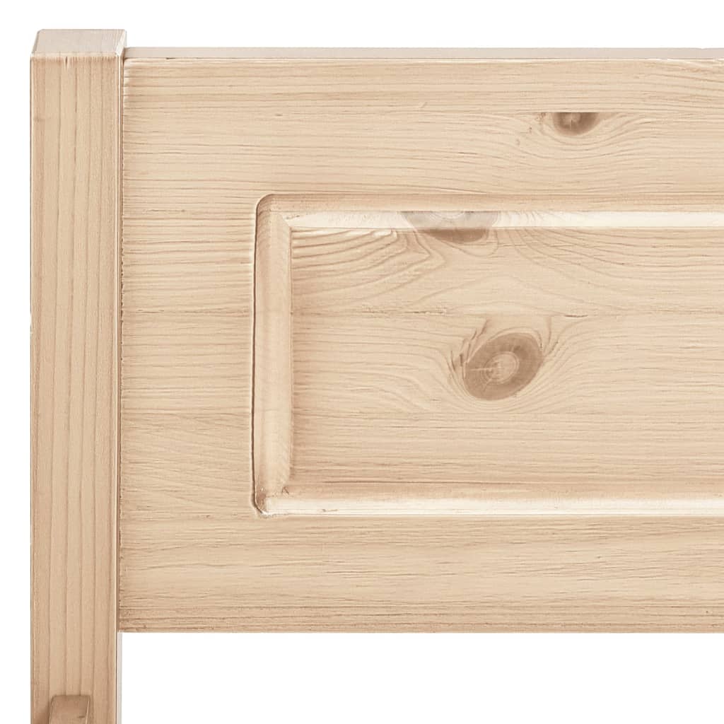 Modern Wooden Emperor Size 2m Bed Frame Base With Headboard Solid Pinewood Wood