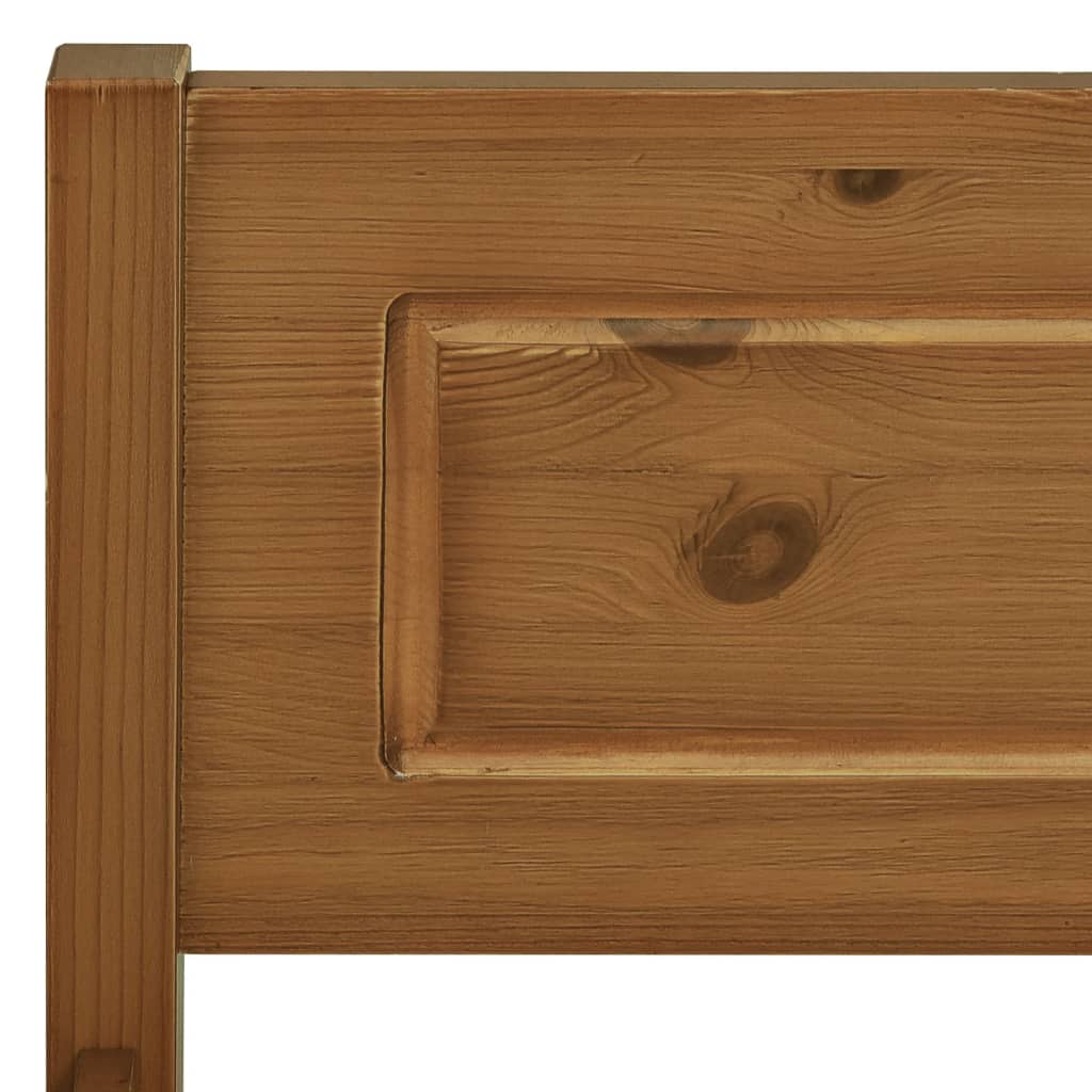Modern Wooden Emperor Size 2m Bed Frame Base With Headboard Solid Pinewood Wood