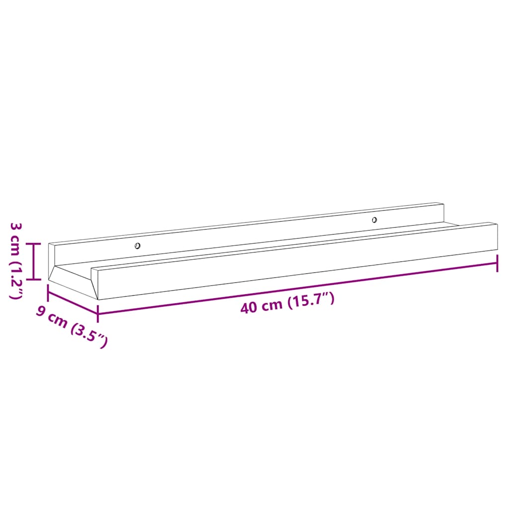 Wall Shelves 2 Pcs