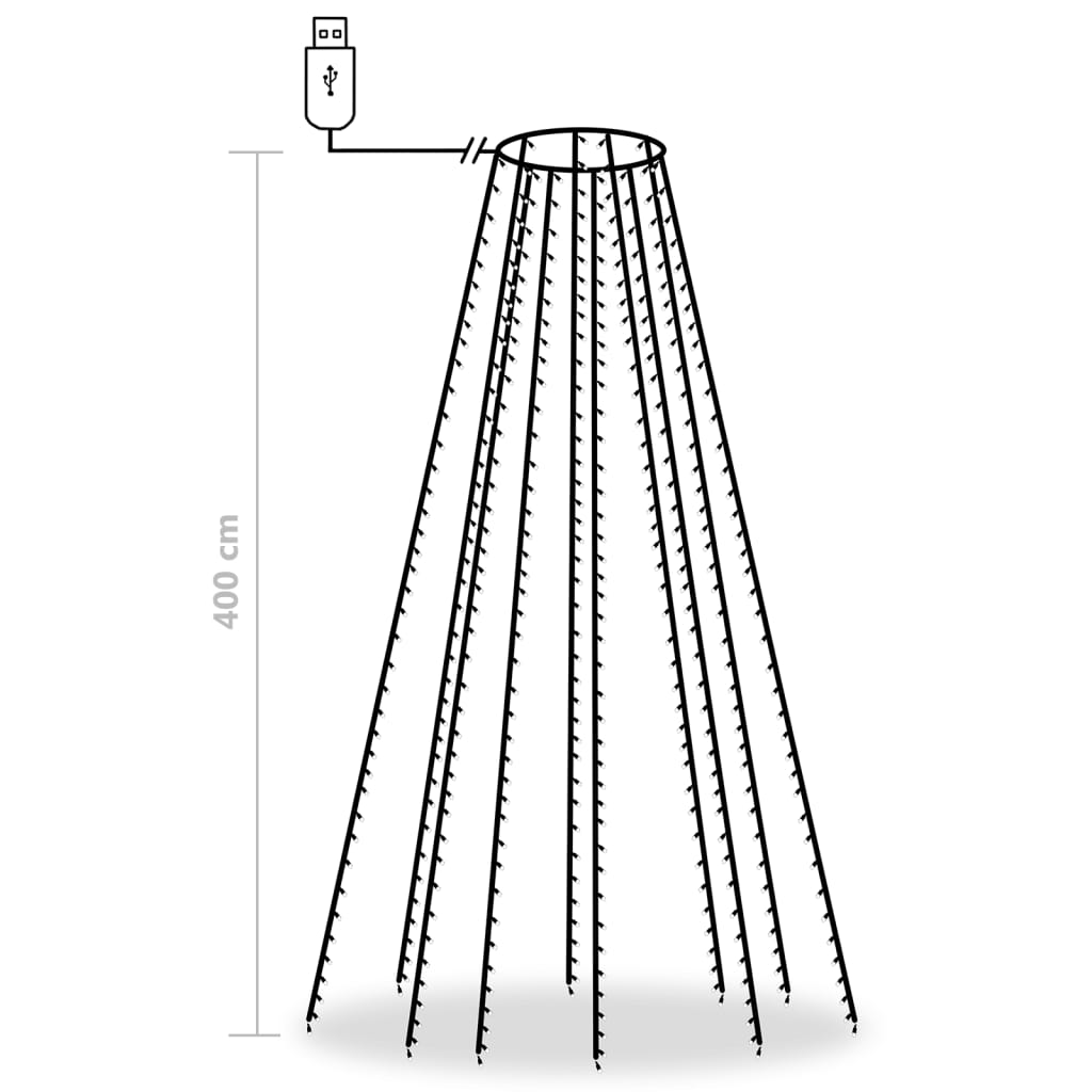Christmas Tree Net Lights With 400 Leds