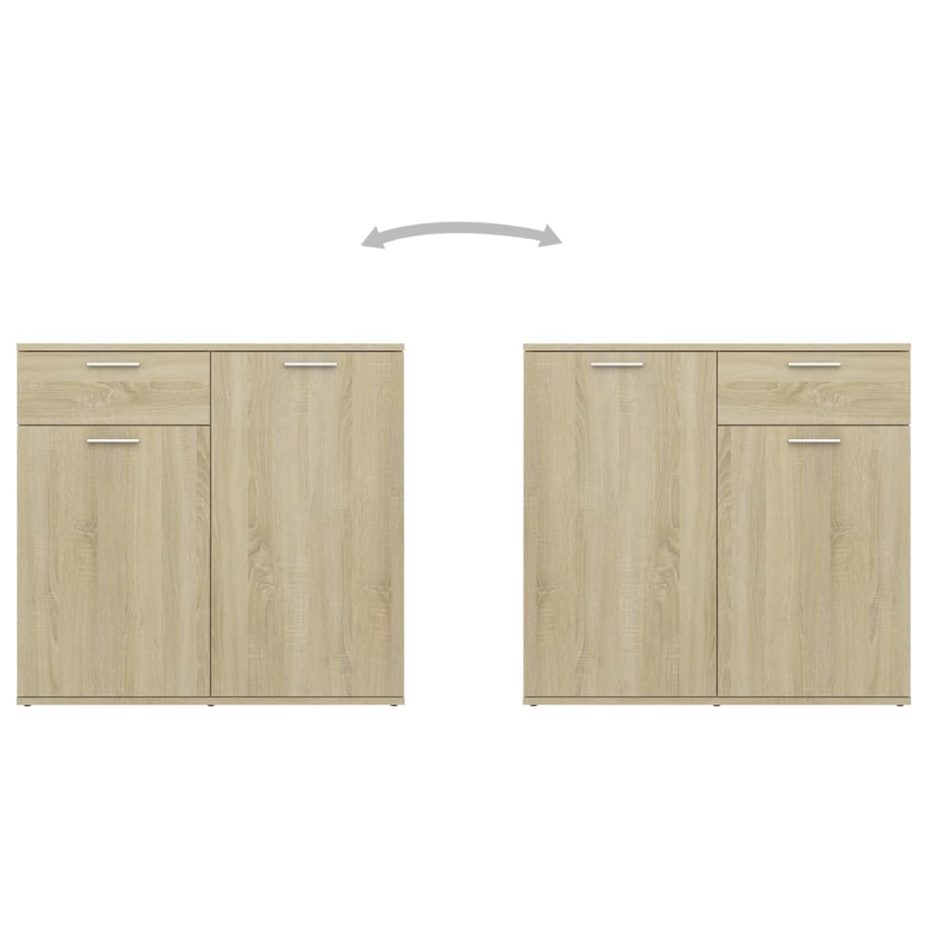 Sideboard Sonoma Oak 160x36x75 cm Engineered Wood