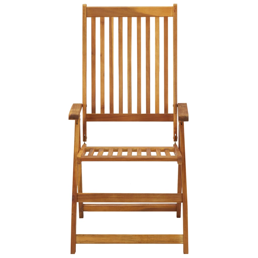 Outdoor Patio Wooden Foldable Garden Chairs Acacia Wood Seats 2 3 4 6 8 pcs