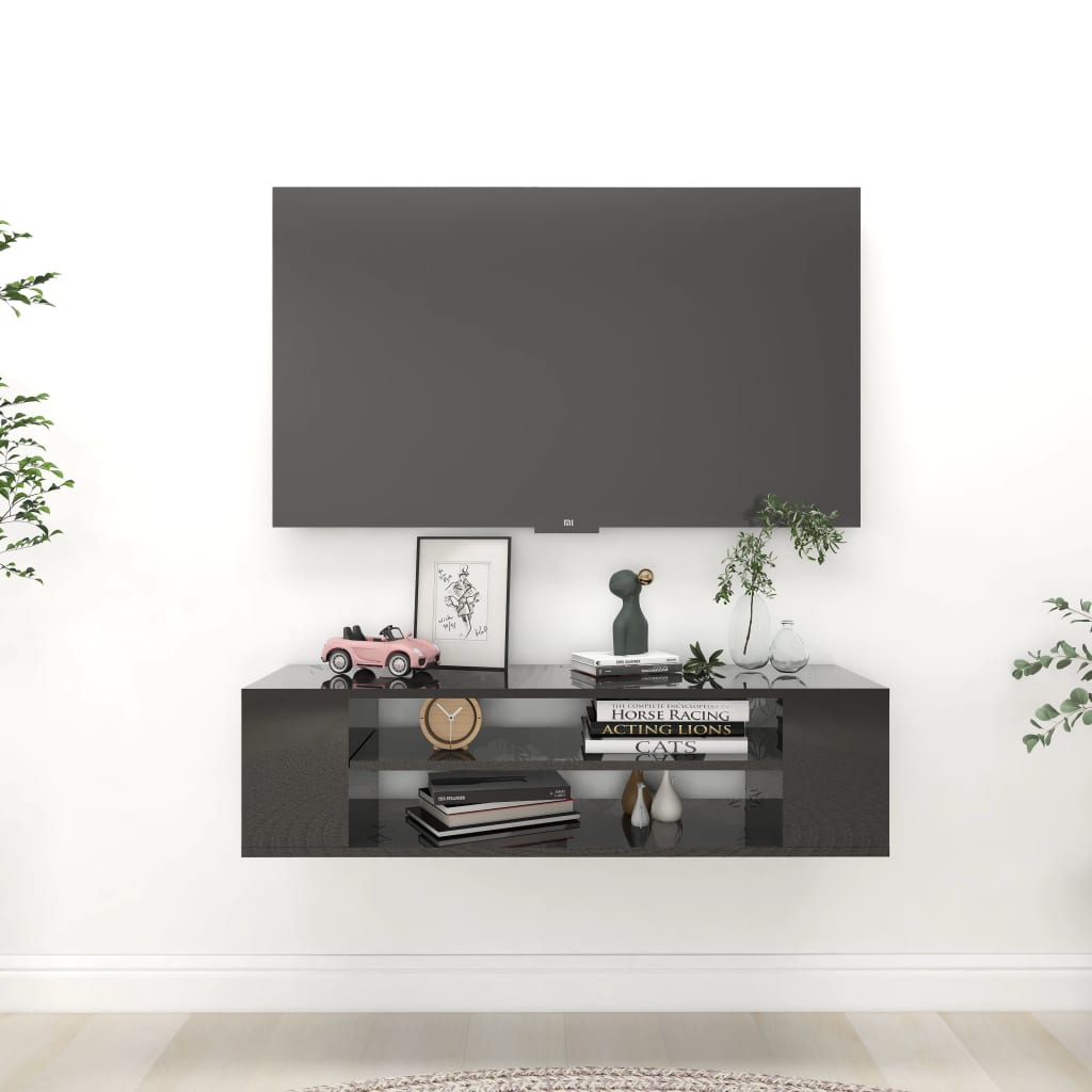 Hanging Tv Cabinet 100X30X26.5 Cm Engineered Wood