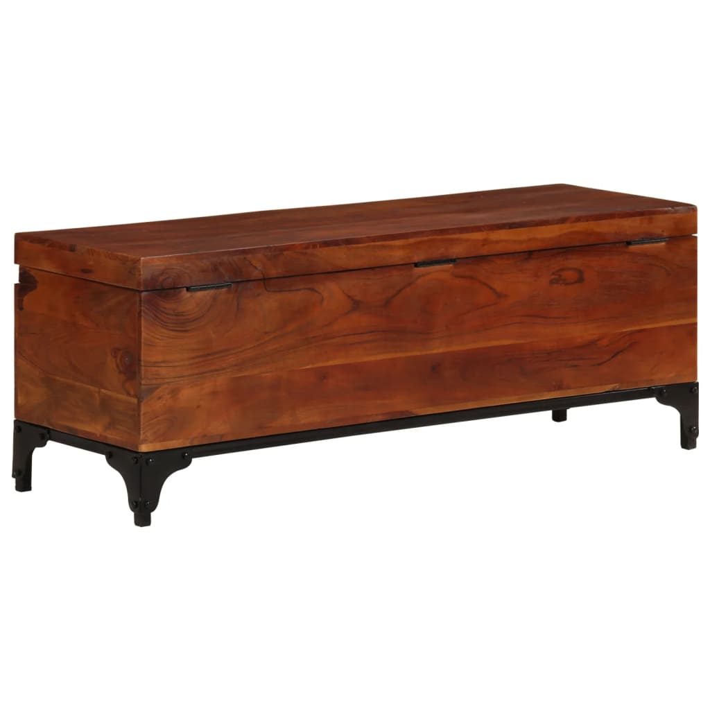 Storage Trunk 110x35x41 cm Solid Acacia Wood