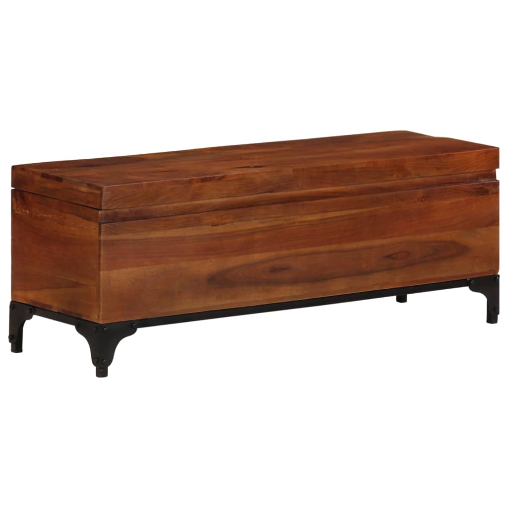Storage Trunk 110x35x41 cm Solid Acacia Wood