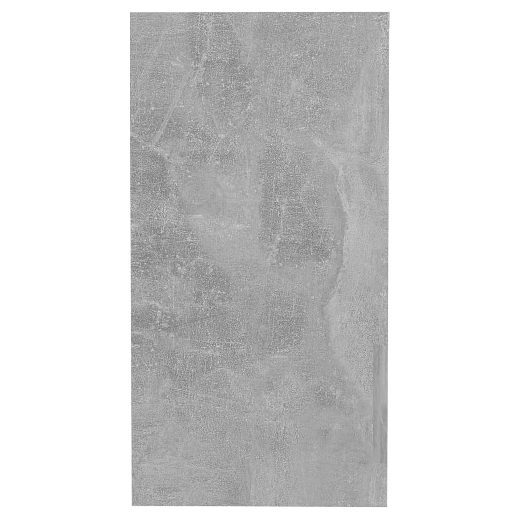 Side Table Concrete Grey 50x26x50 cm Engineered Wood