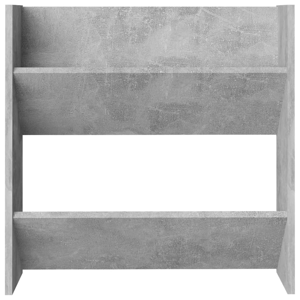 Wall Shoe Cabinets 2 pcs Concrete Grey 60x18x60 cm Engineered Wood