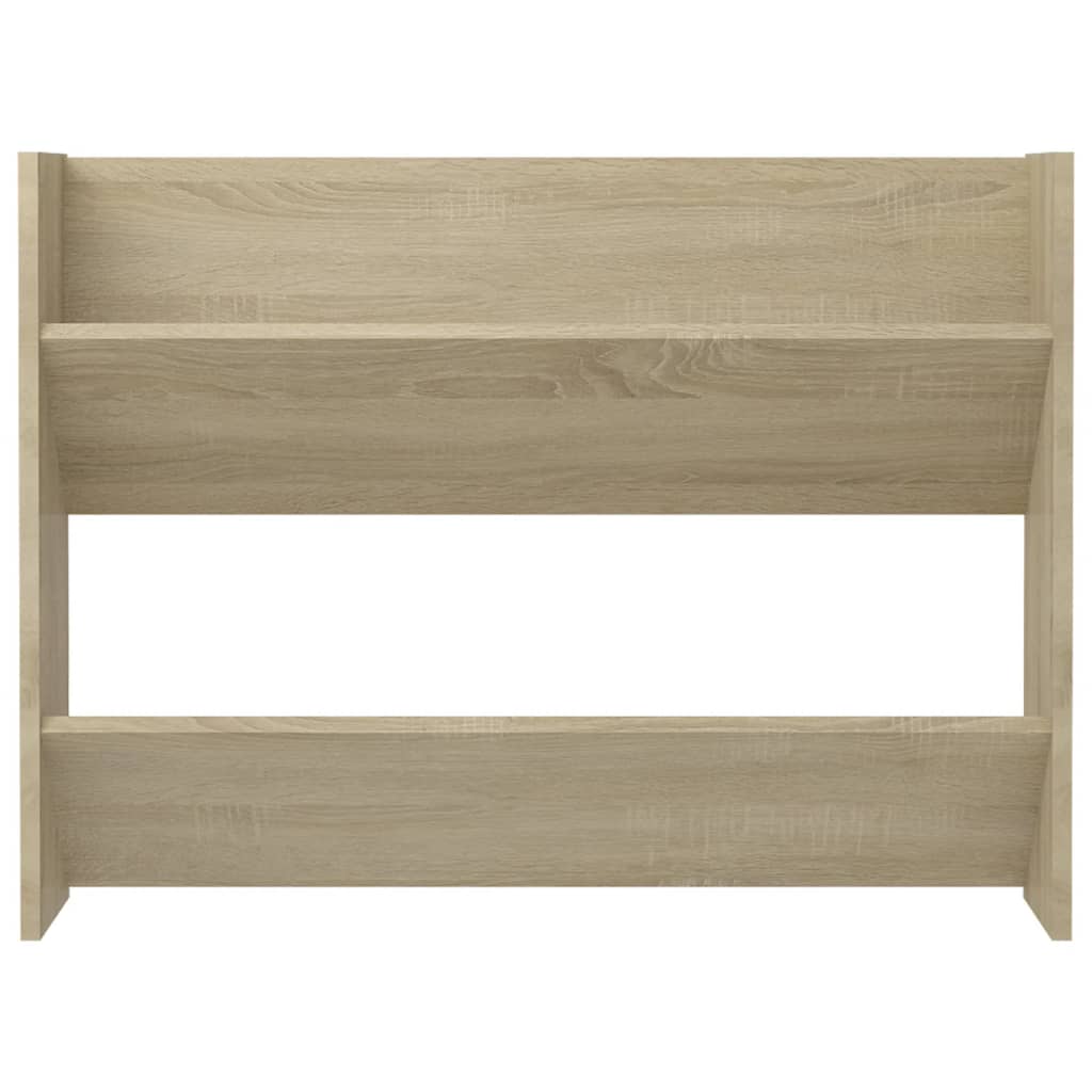 Wall Shoe Cabinets 2 pcs Sonoma Oak 80x18x60cm Engineered Wood