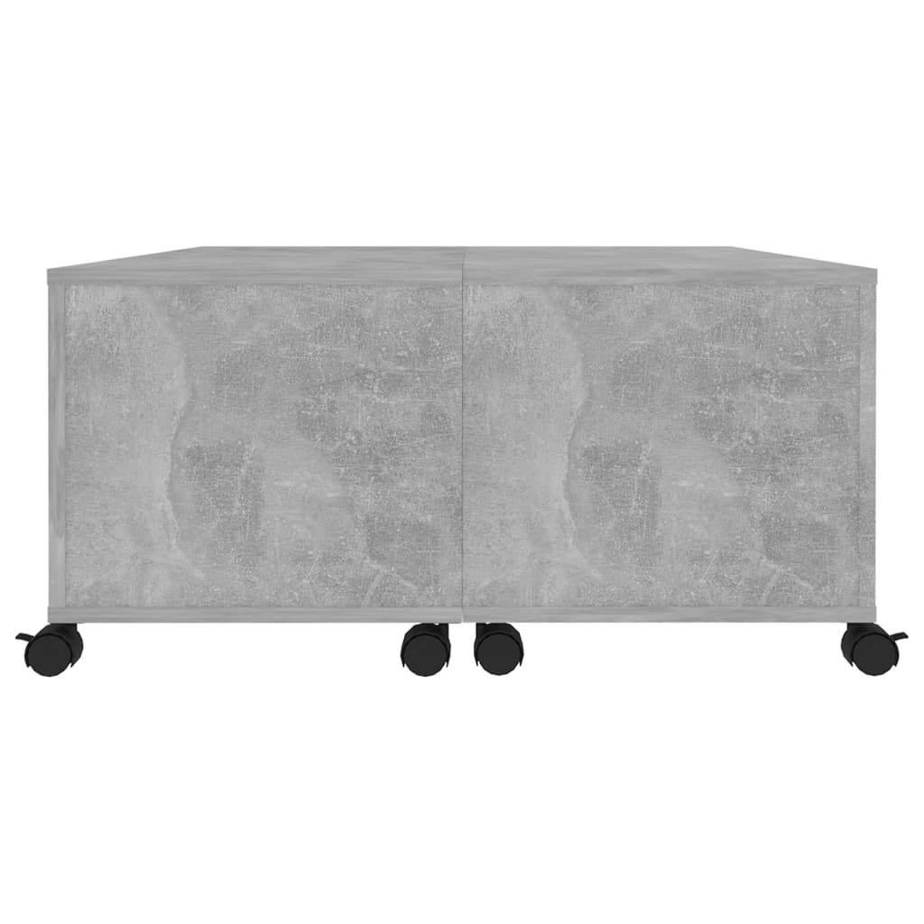 Coffee Table Concrete Grey 75x75x38 cm Engineered Wood